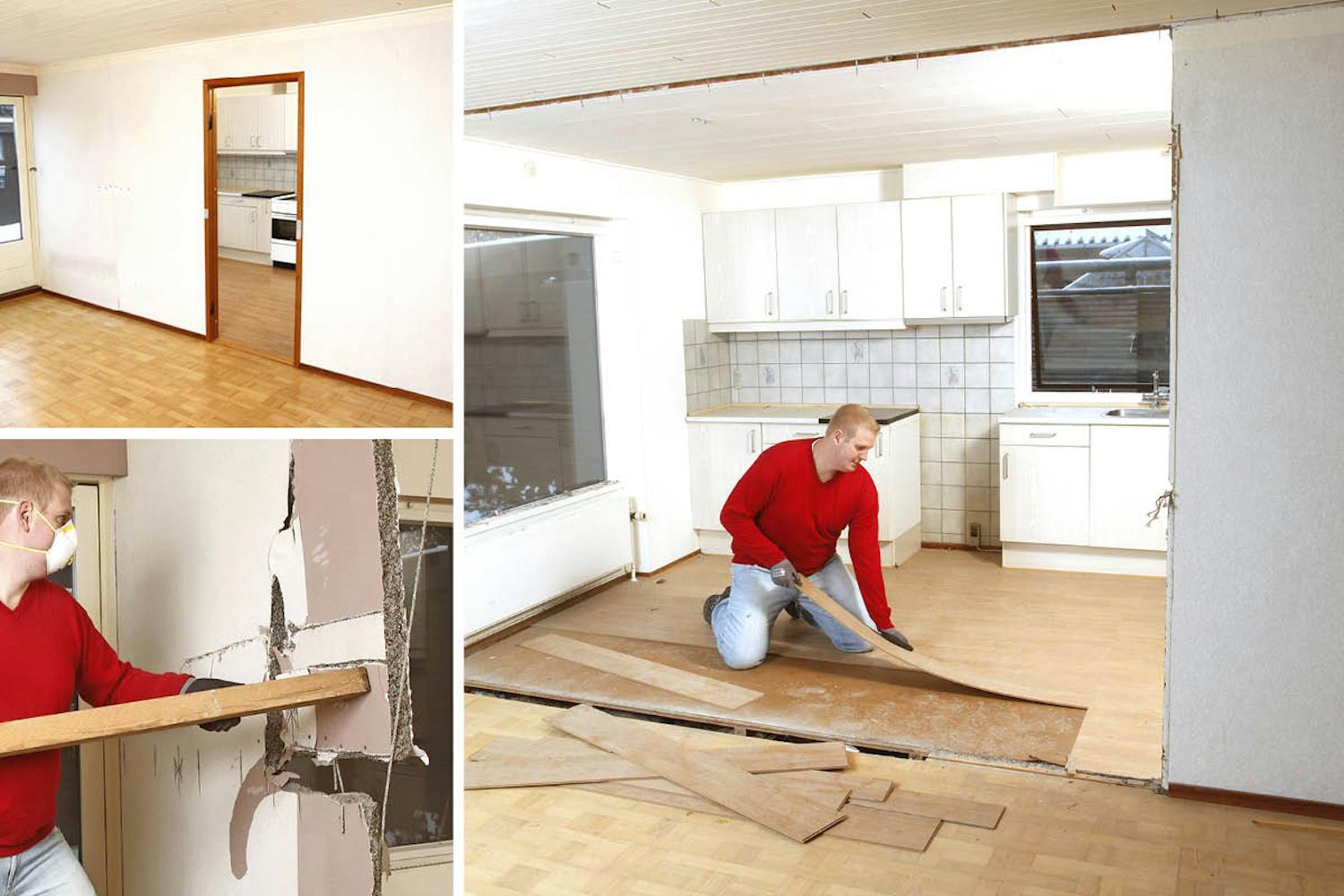 Kaada seinä ja saat hienon tupakeittiön Kaada seinä